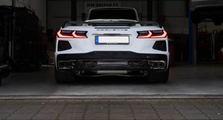 Σύστημα εξάτμισης εγκεκριμένο από την TÜV Corvette C8